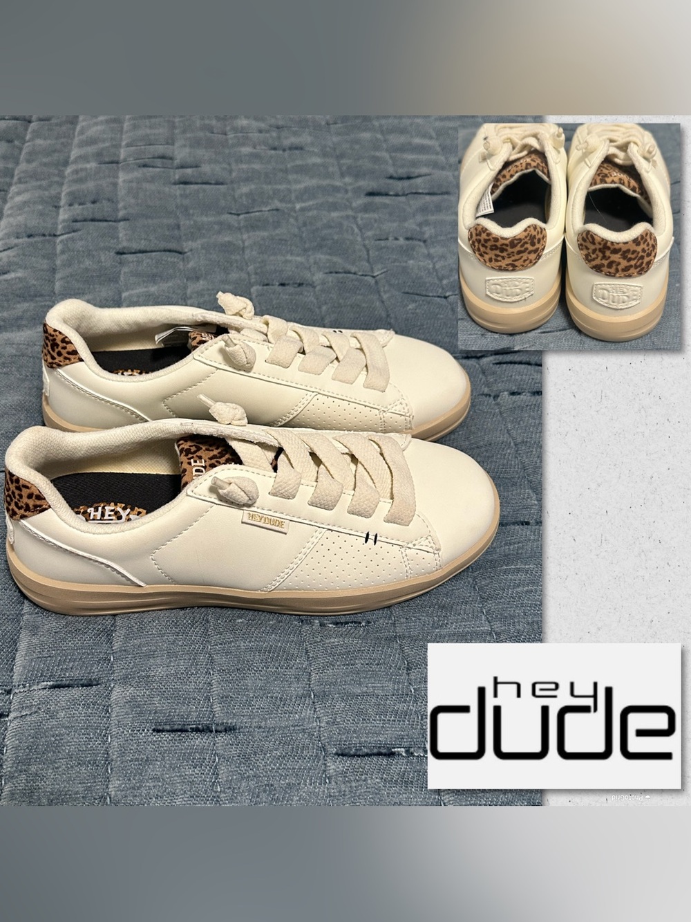 Hey Dude Karina Sneakers with Leopard Accent